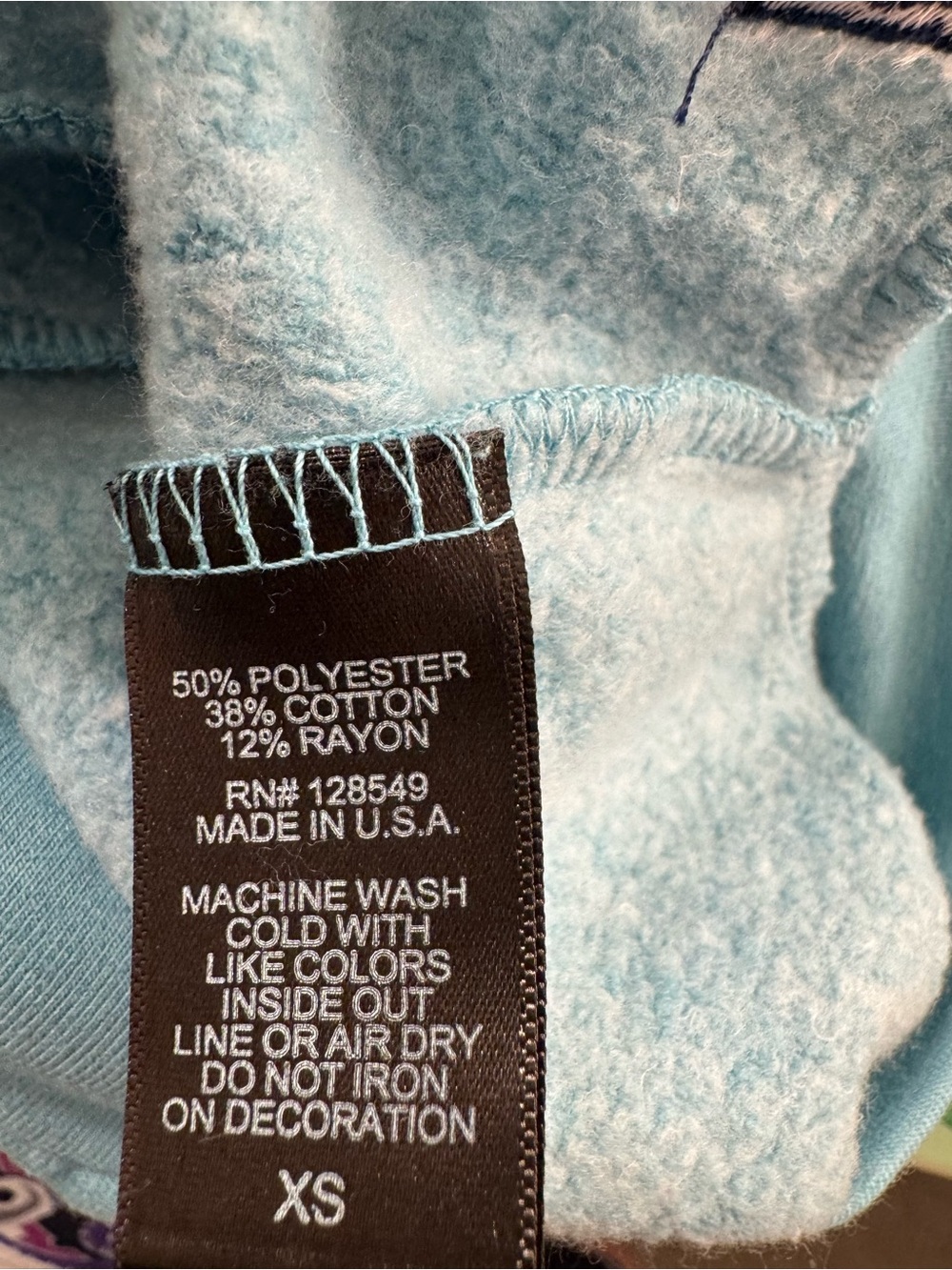 Aviator Nation 5 stripe aqua cropped hoodie and wide leg sweatpants NWOT XS set - Picture 6 of 16